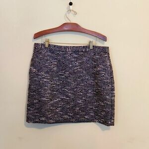 Like New Tommy Hilfiger Navy Tweed Skirt, Size 12